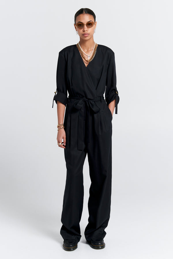 Karen Walker Avenue Jumpsuit Black