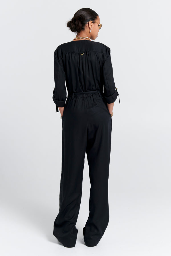 Karen Walker Avenue Jumpsuit Black