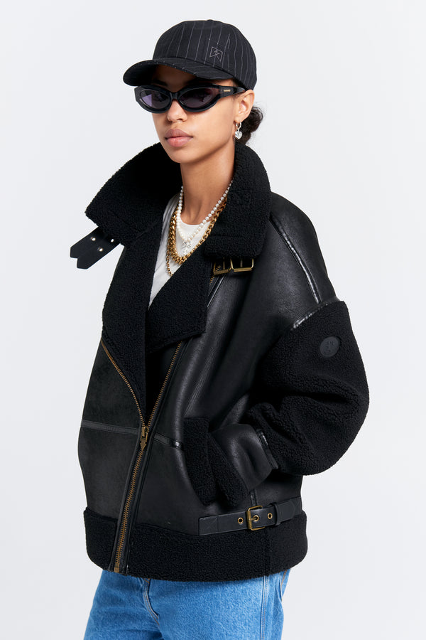 Karen Walker Aviator Jacket Black