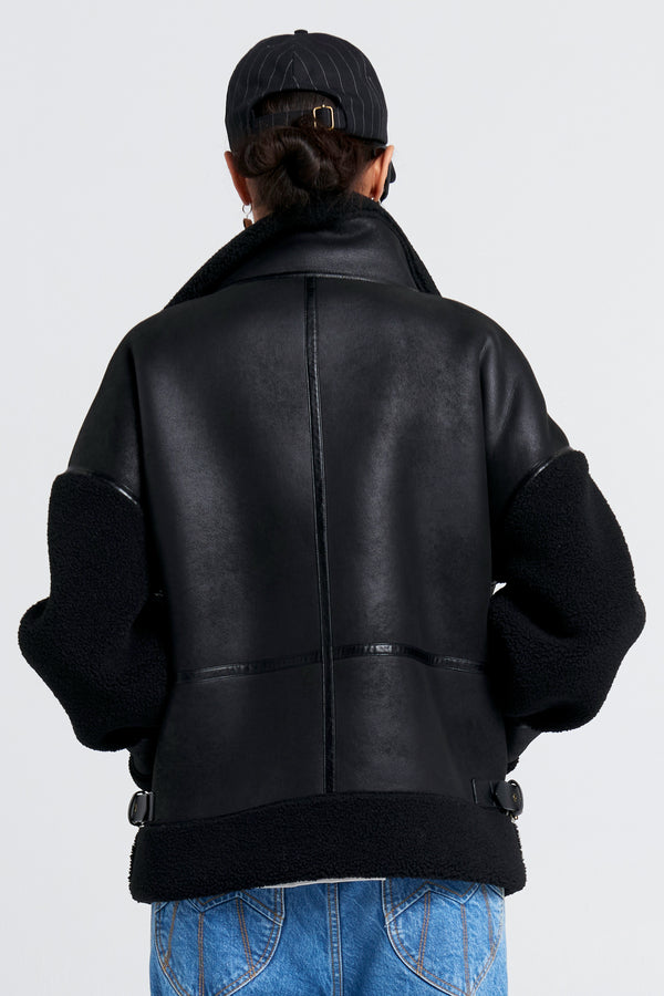Karen Walker Aviator Jacket Black