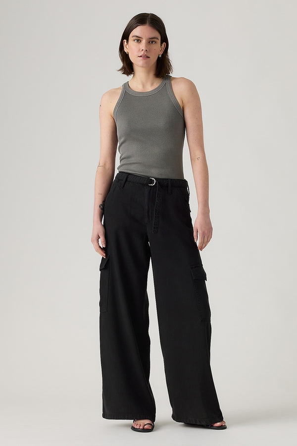 Karen Walker Baggy Dad Cargo Pants Caviar Black