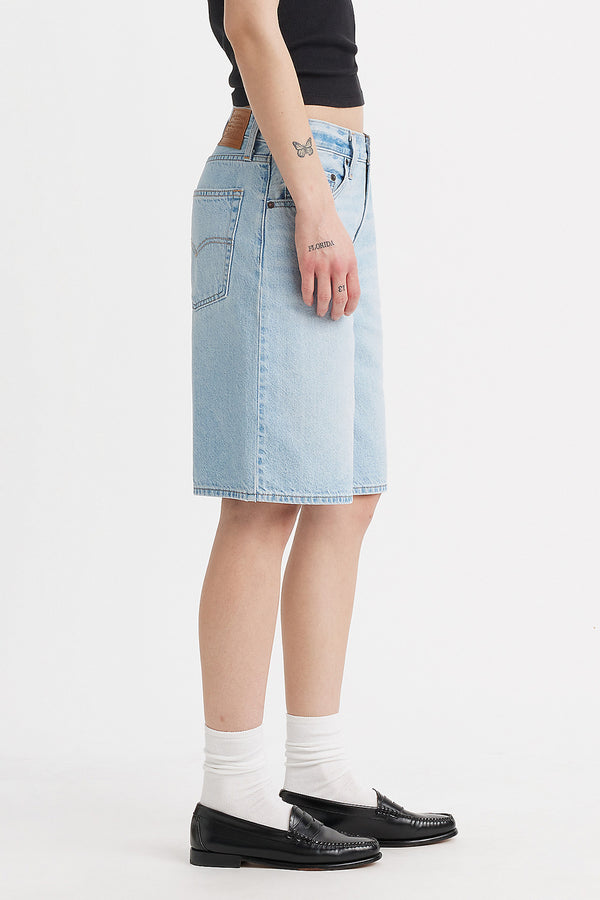 Karen Walker Baggy Dad Jorts Pick Sides Short Blue