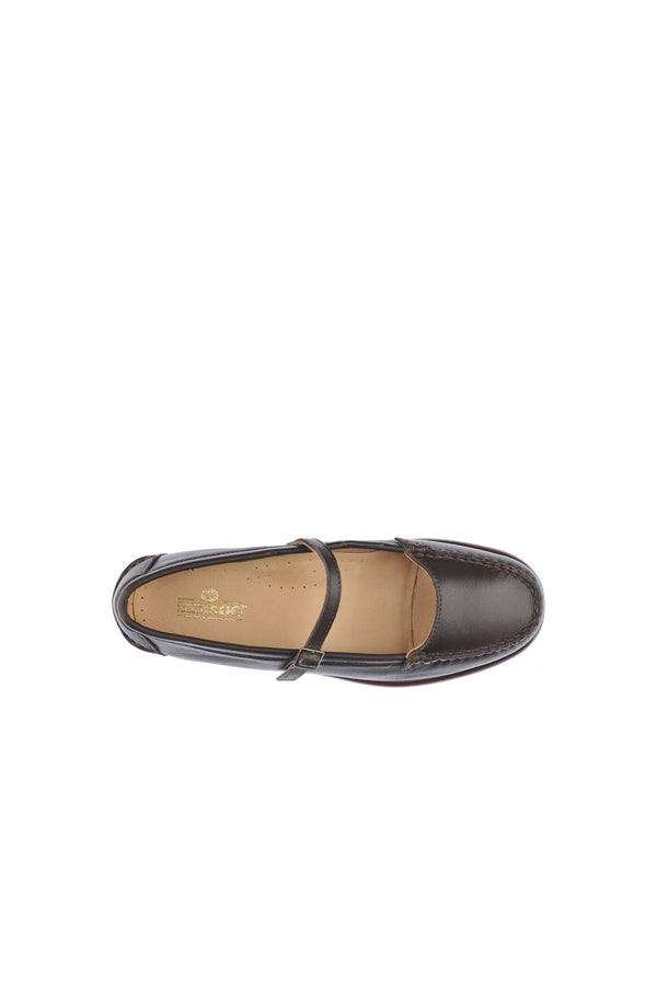 Karen Walker Ballerina Pop Loafers Dark Brown
