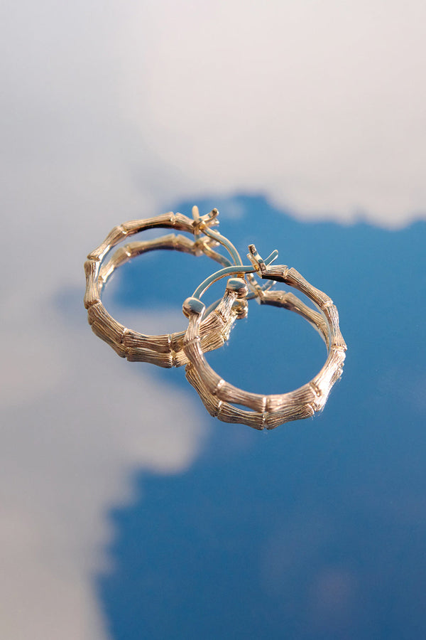 Karen Walker Bamboo Hoops Gold