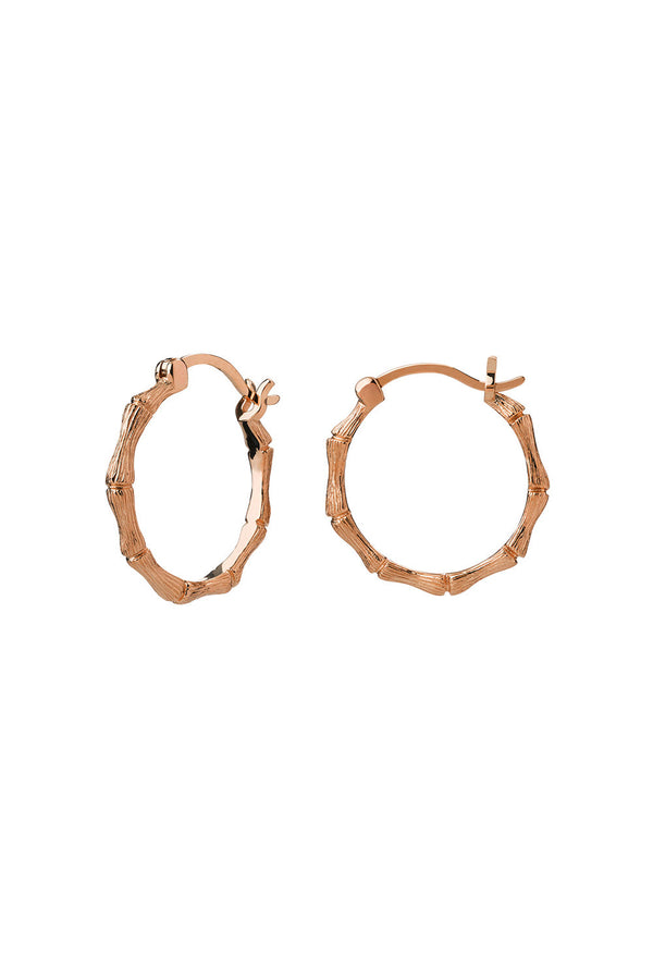 Karen Walker Bamboo Hoops Rose Gold