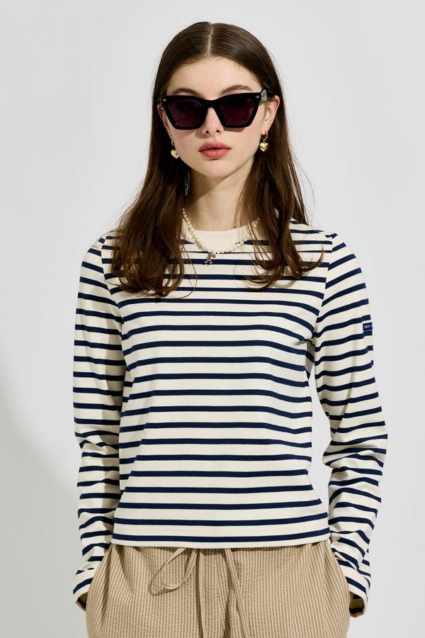 Karen Walker Barfleur Short Sailor Striped Shirt