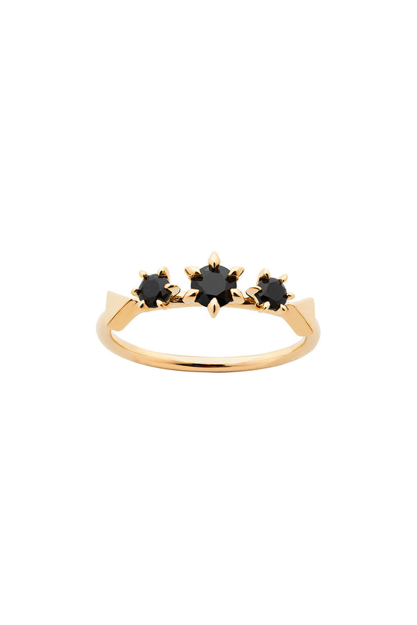 Karen Walker Baroque Ring Gold Onyx