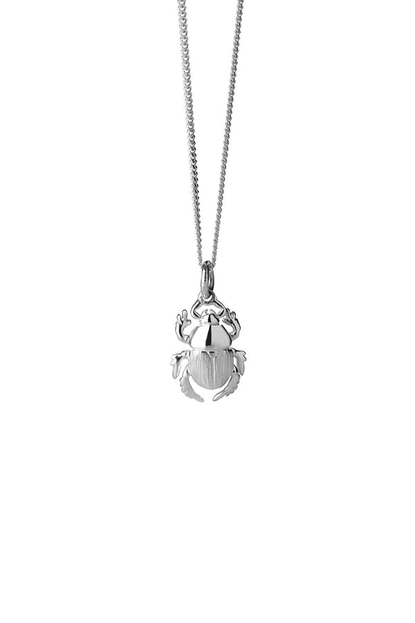Karen Walker Beetle Necklace Silver