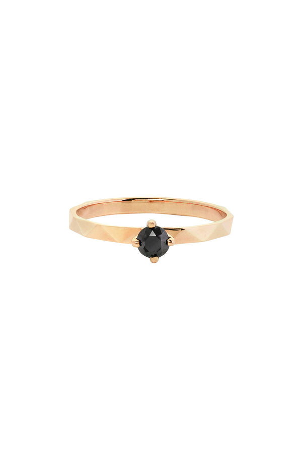 karen walker Believer Ring Gold Black Diamond