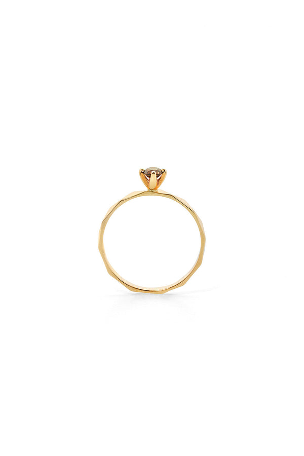 Karen Walker Believer Ring Gold Champagne Diamond