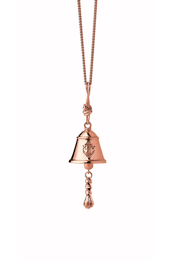 Karen Walker Bell Necklace Rose Gold