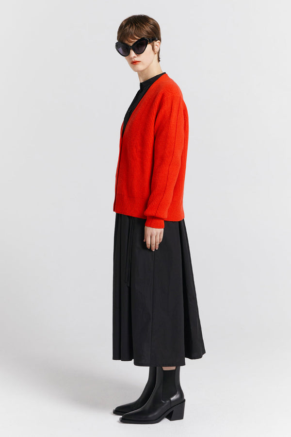 Karen Walker Bessie Cashmere Cardigan Flame