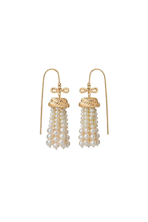 karen walker Binding Love Earrings Gold-Plated
