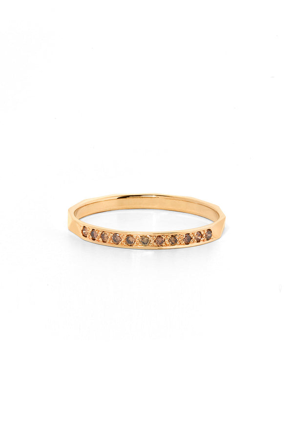 karen walker Blessing Band Gold Champagne Diamond