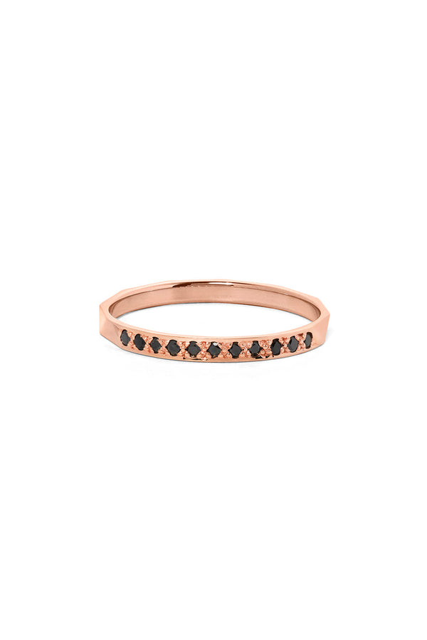 karen walker Blessing Band Rose Gold Black Diamond
