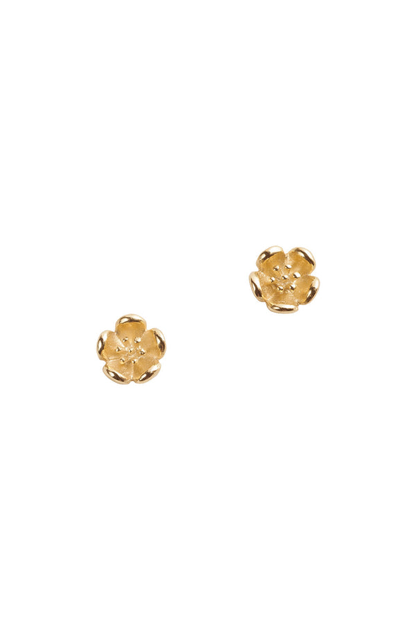 karen walker Botanical Plain Studs Gold