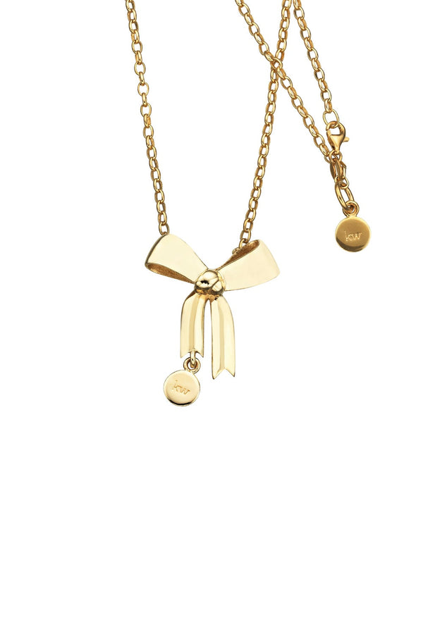 Karen Walker Bow Pendant Gold