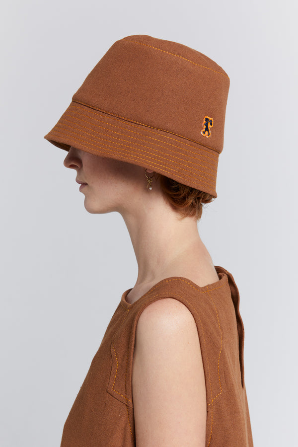 Karen Walker Bucket Hat Chestnut