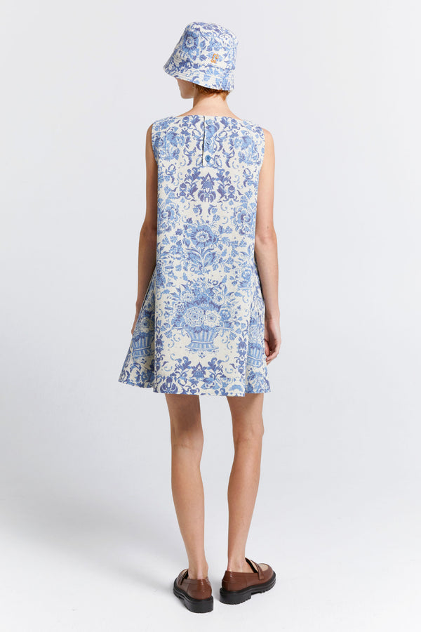 Karen Walker Bucket Hat Natural/Blue