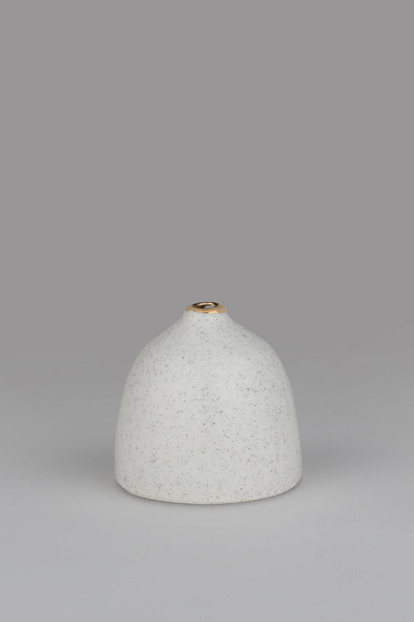 karen walker Bud Vase with Gold Drip Rim