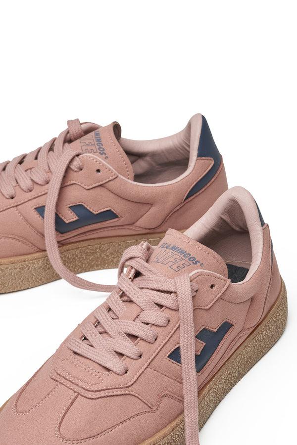 Karen Walker Burela Bold Sneakers Blush Suede