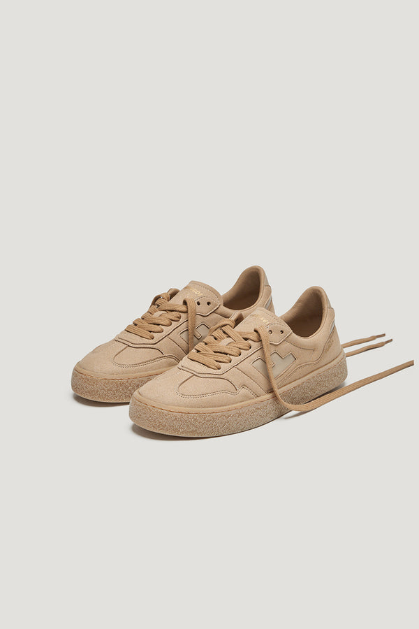Karen Walker Burela Bold Sneakers Tan Suede