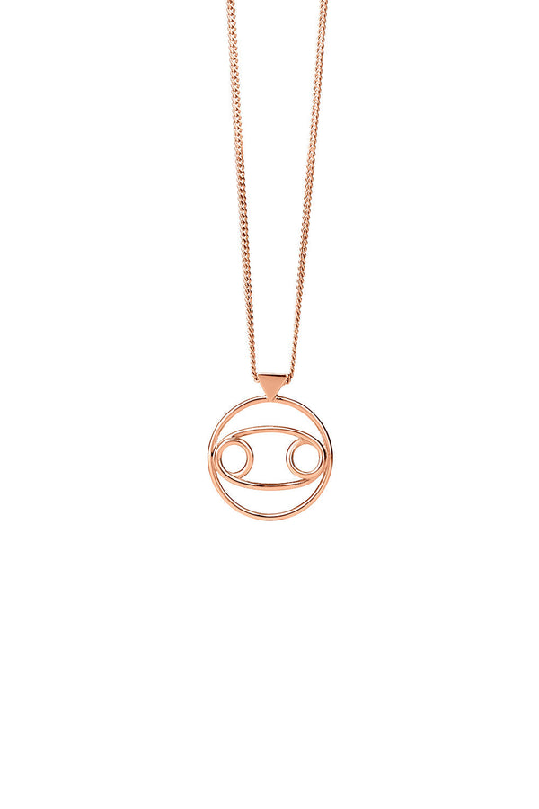 Karen Walker Cancer Necklace Rose Gold