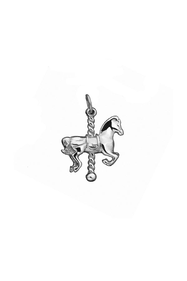 karen walker Carousel Horse Charm Silver