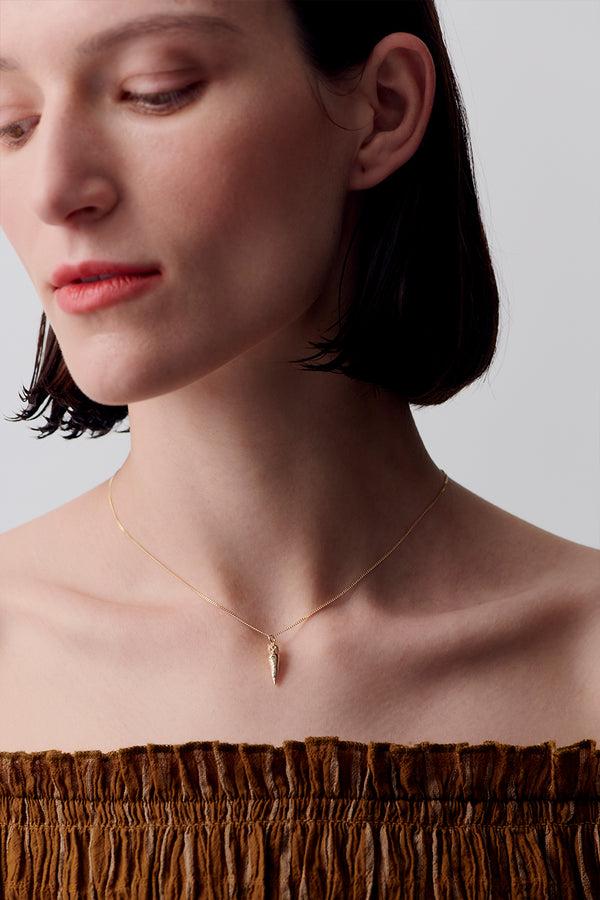 Karen Walker Carrot Necklace Gold
