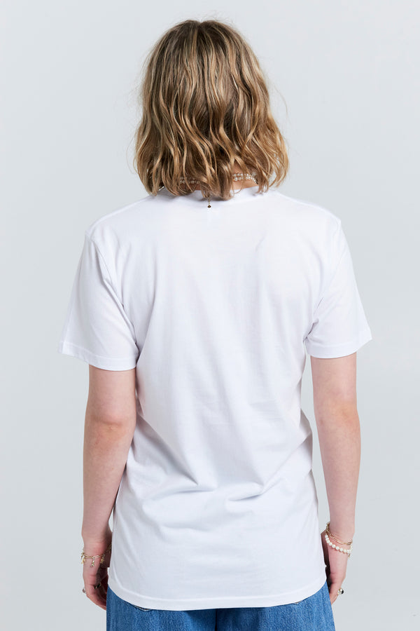 Karen Walker Cat Lady Organic Cotton T-Shirt White