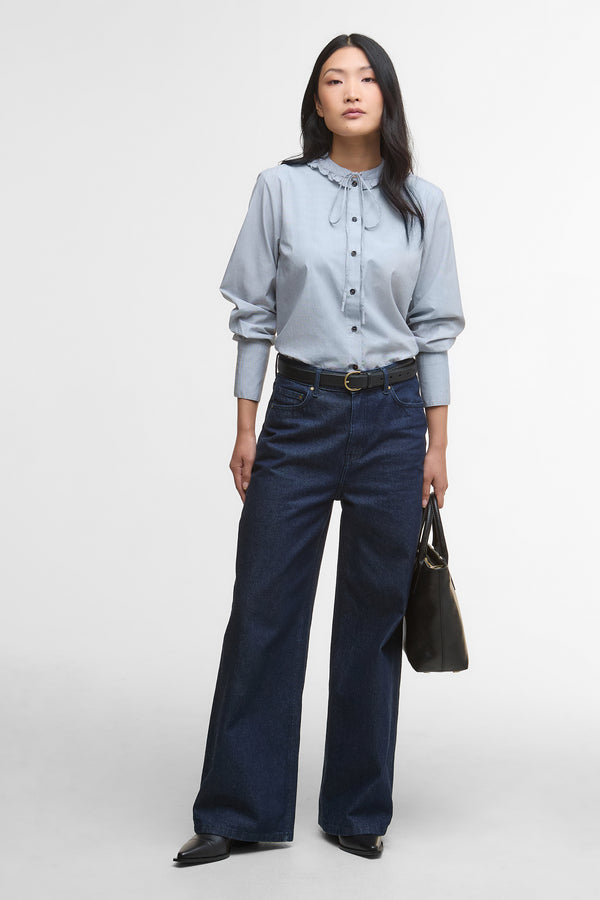 Karen Walker Cecelia Shirt Black Stripe