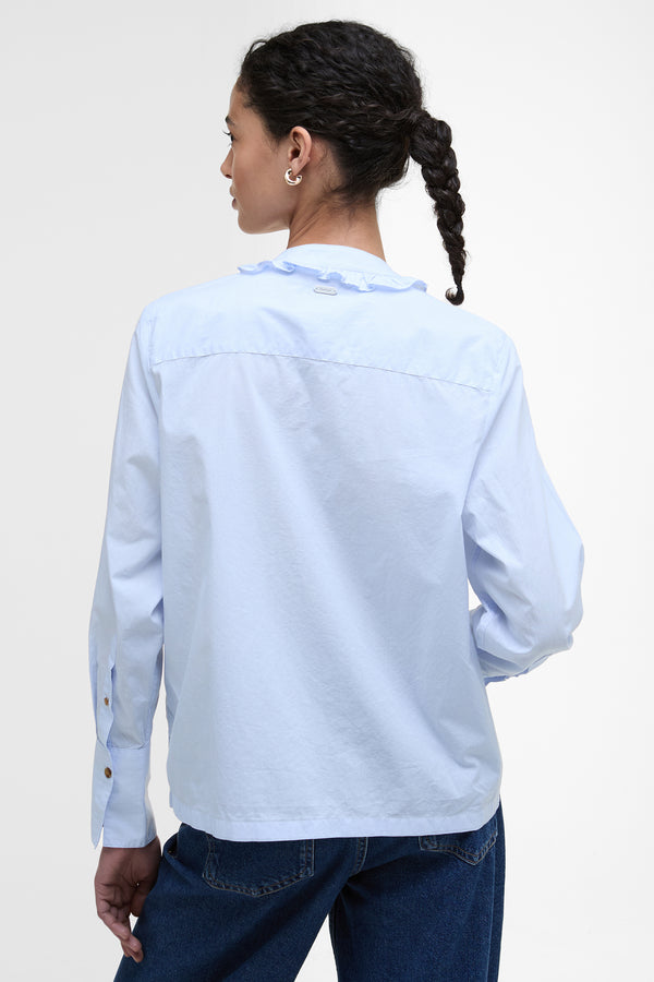 Karen Walker Cecelia Shirt Ice Blue Stripe