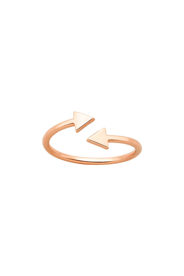karen walker Celestial Arrows Ring Rose Gold