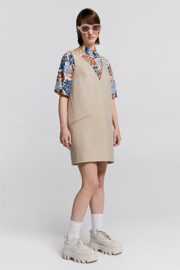 Karen Walker Chalet Dress Oat