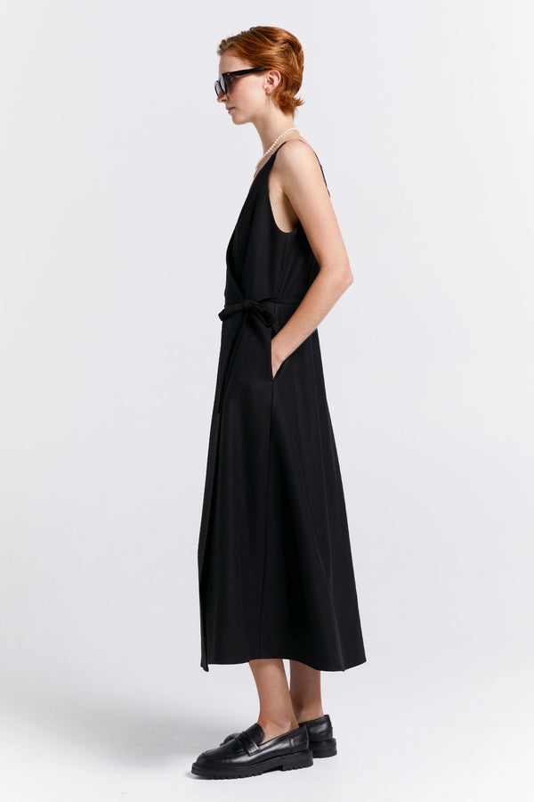 Karen Walker Cherished Wrap Dress Black
