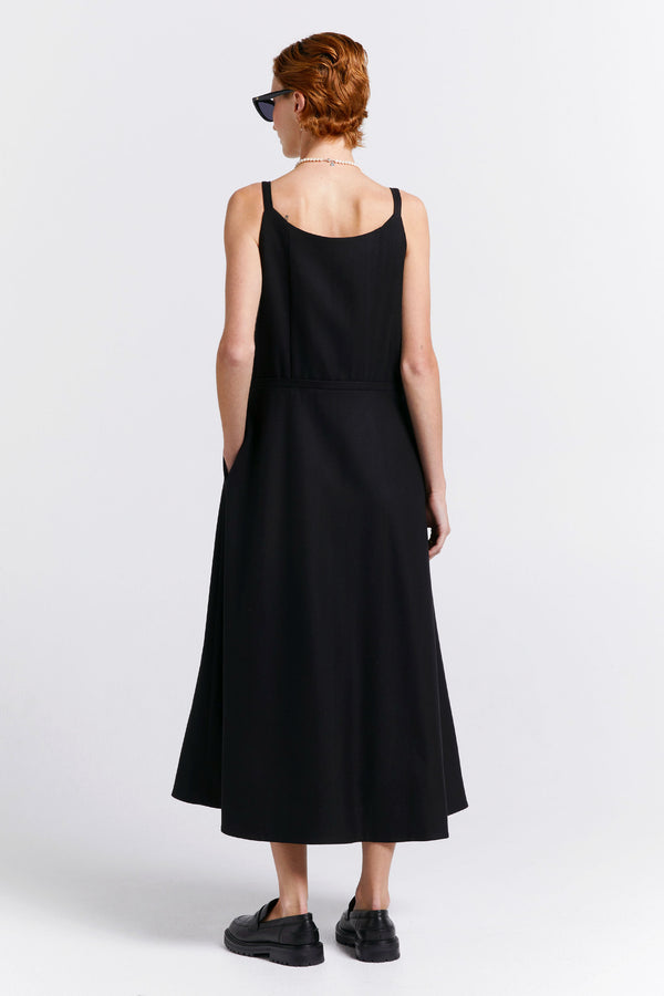 Karen Walker Cherished Wrap Dress Black