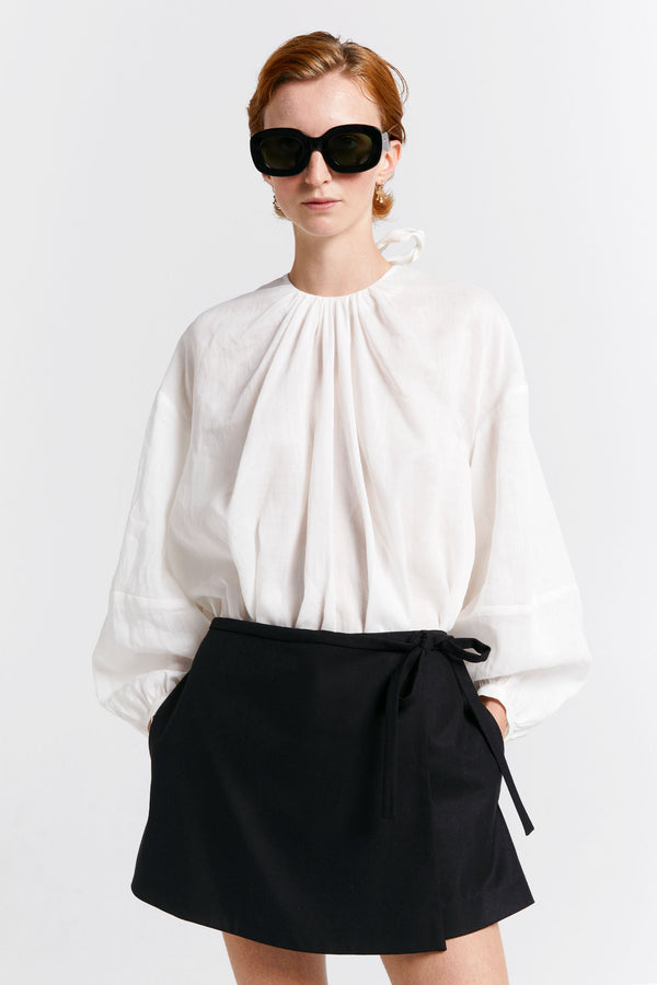 karen walker Cherished Wrap Skort Black