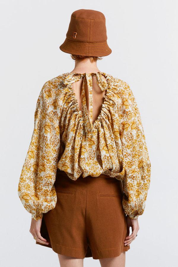 Karen Walker Cherished Wrap Skort Chestnut