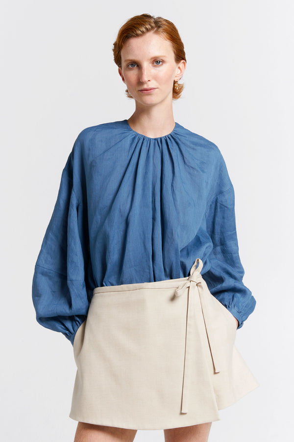 karen walker Cherished Wrap Skort Natural