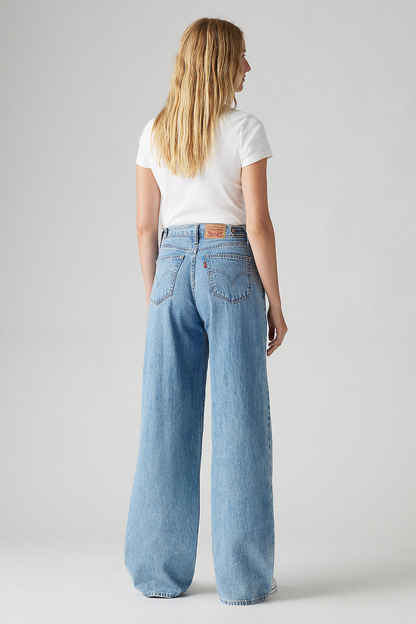 Karen Walker Cinch Baggy Jeans Invested Indigo