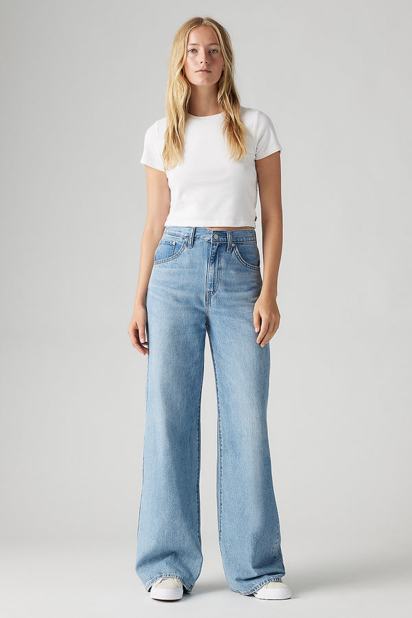 karen walker Cinch Baggy Jeans Invested Indigo