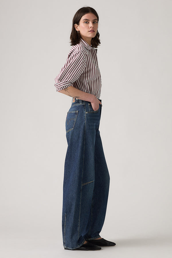 Karen Walker Cinch Barrel Jeans New Shades Blue