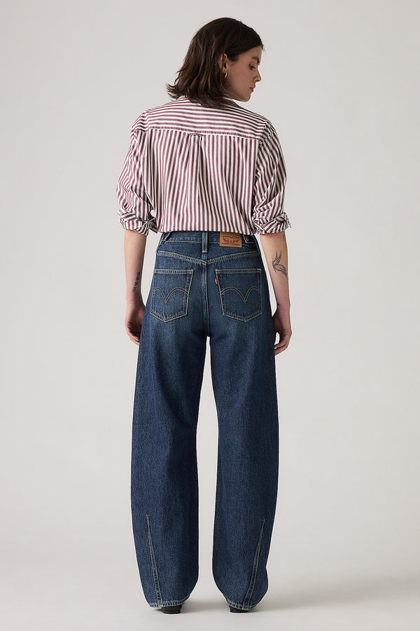 Karen Walker Cinch Barrel Jeans New Shades Blue