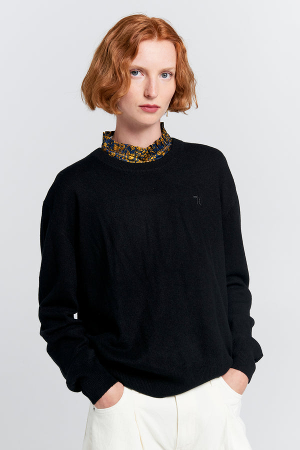 Karen Walker Classic Cashmere Sweater Black