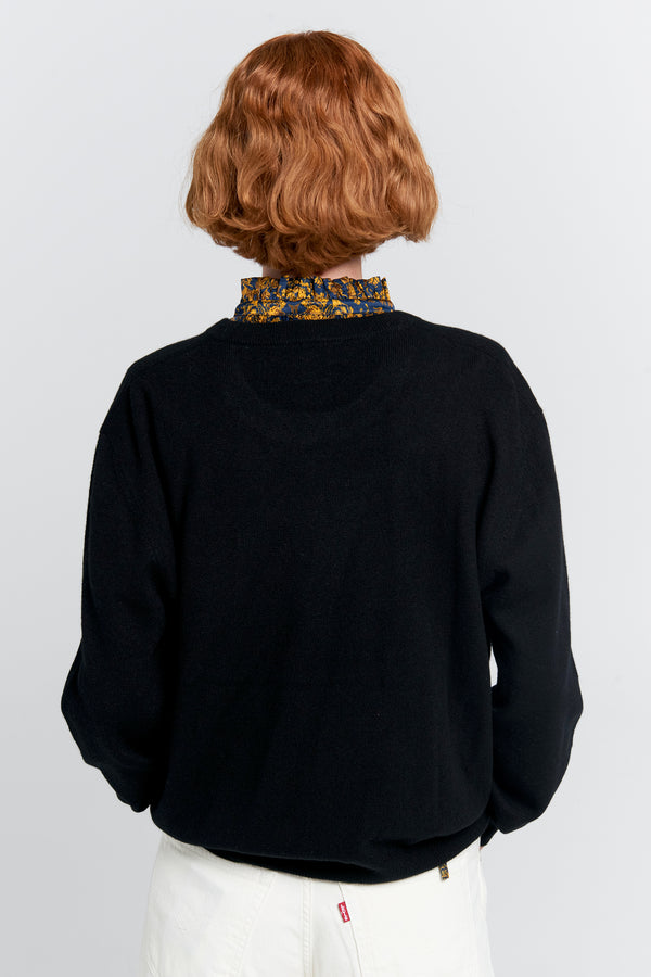 Karen Walker Classic Cashmere Sweater Black