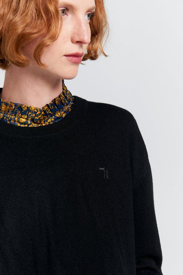 Karen Walker Classic Cashmere Sweater Black
