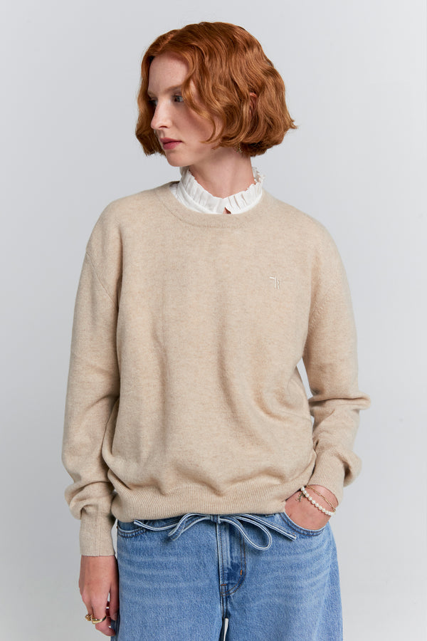 karen walker Classic Cashmere Sweater Stone Marle
