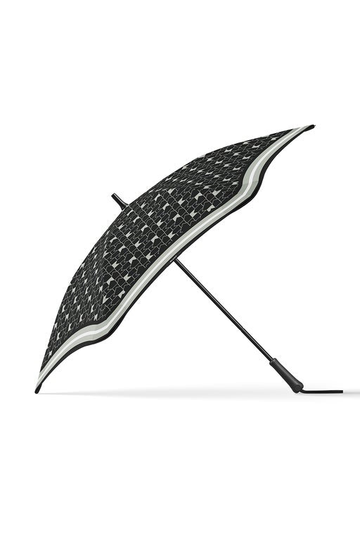 Karen Walker Classic Monogram Umbrella Black/Grey