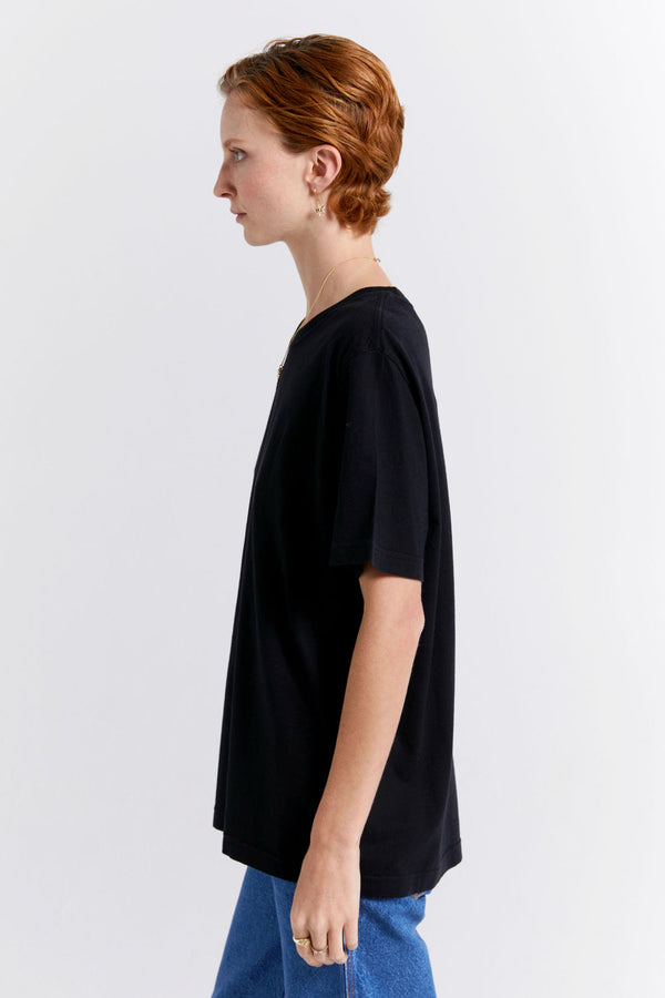 Karen Walker Classic Organic Cotton T-Shirt Black