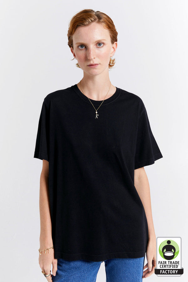 karen walker Classic Organic Cotton T-Shirt Black